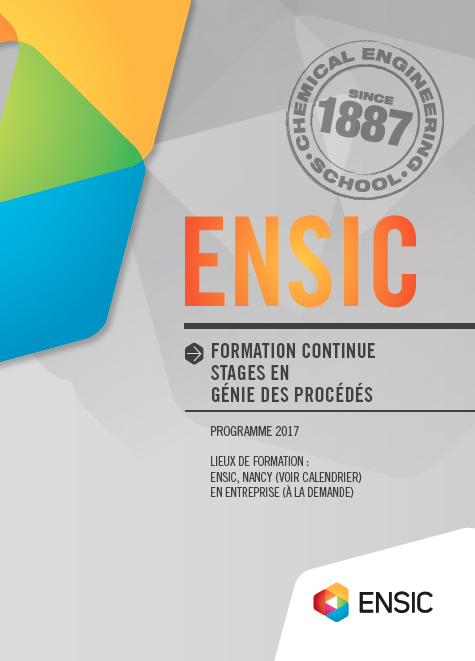 Plaquette : offre de formation continue de l'ENSIC