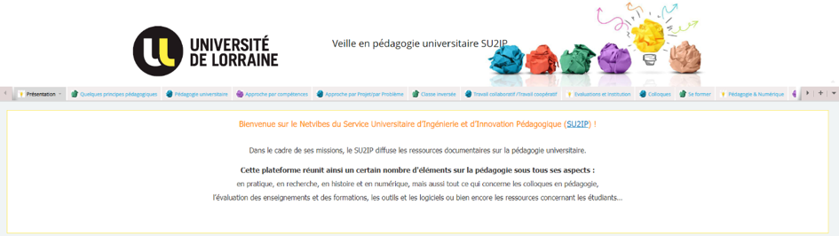 Netvibes Pédagogie Universitaire - Université de Lorraine