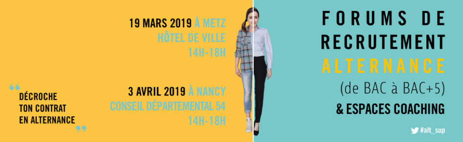 Forums de recrutement alternance 2019 - Université de Lorraine