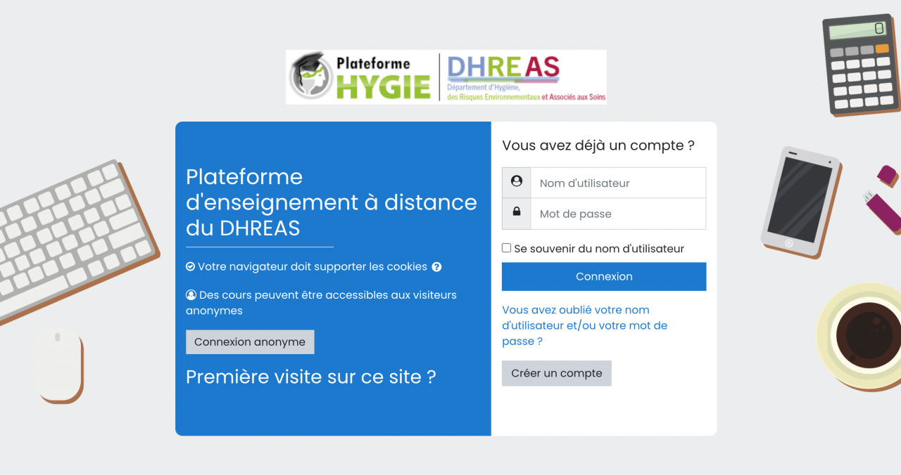 Plateforme d'enseignement à distance du DHREAS - Université de Lorraine