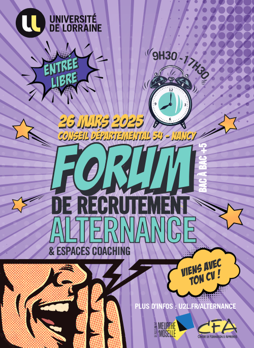 Forum alternance 2025 à l'Université de Lorraine