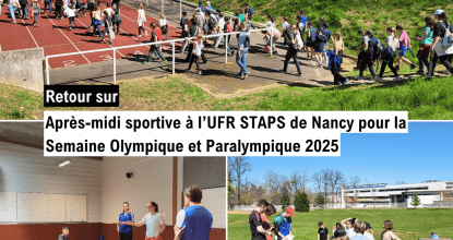 Après-midi sportive à l’UFR STAPS de Nancy pour la Semaine Olympique et Paralympique 2025