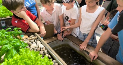 Collégiens du réseau des collèges La main à la pâte