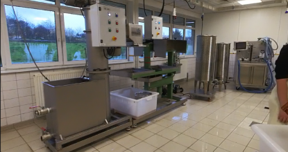 Salle de production de jus de fruits 