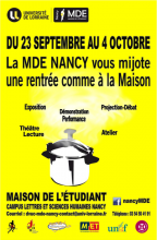 Affiche de rentrée de la maison de l'étudiant