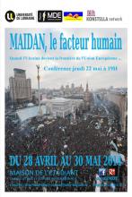 affiche exposition MAIDAN, le facteur humain