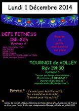 defi fitness et noel volley le 1/12 au saulcy