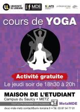 Cours de yoga MDE Saulcy