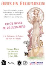Affiche de l'exposition "Arts en floraison"