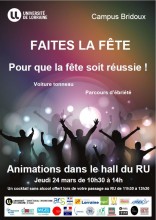 affiche faites la fete à Bridoux