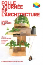 Affiche de la Folle journée de l'architecture 2016