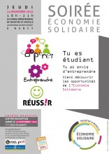 affiche soirée économie solidaire