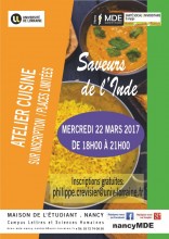 Atelier Cuisine saveurs indiennes