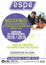 affiche campagne 2018 2019 master meef