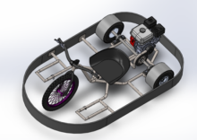 Prototype CAO 3 D du Drift-trike 
