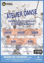Atelier Danse : exercices techniques et improvisations