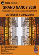 Affiche de l'exposition "Grand Nancy 2050"