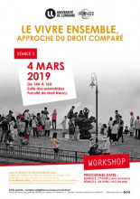 Workshop "Le vivre ensemble, approche du droit comparé"