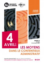 Journée d'études "Les moyens dans le contentieux administratif"