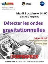 Affiche conférence Patrice Hello