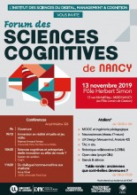 Affiche du Forum des Sciences Cognitives organisé par l'IDMC Nancy 