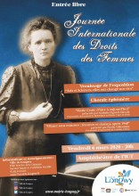 Affiche Journée internationale des droits des femmes de l'IUT de Longwy