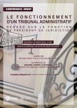 conférence fonctionnement tribunal administratif