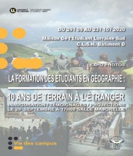 « La formation des étudiants en géographie : 10 ans de terrain à l'étranger »