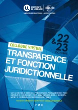 Colloque virtuel "Transparence et fonction juridictionnelle"