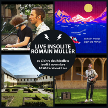 Visuel Live Insolite avec Romain Muller