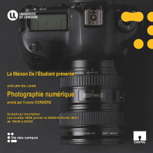 [En Ligne] Atelier Initiation à la photo numérique