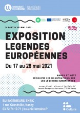 Affiche de l'exposition : "Légendes européennes"
