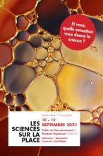 Affiche des Sciences sur la place 2021
