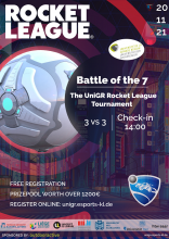 Affiche tournoi Rocket League UniGR