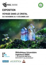 Affiche de l'exposition : "Voyage dans le cristal"