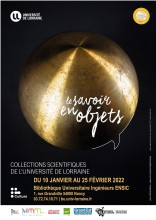 Affiche de l'exposition : "Le savoir en objets"
