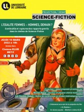 Affiche de la projection-débat Science-Fiction : l'égalité Femmes-Hommes, demain?