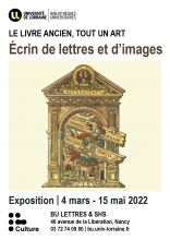 Affiche de l'exposition Écrin de lettres et d’images