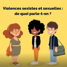 Illustration du e-learning "Agir contre les violences sexistes et sexuelles dans l’enseignement supérieur"