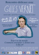 Rencontre dédicace Gilles Vernet