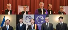 Cérémonie DHC de Hideo Ohno, président de l'université de Tohoku