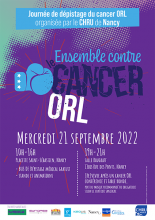 Affiche de la campagne de dépistage des cancers ORL