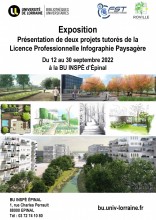 [EXPO] Présentation de 2 projets tutorés de la Licence Professionnelle Infographie Paysagère