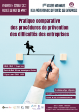 Affiche des assises nationales de la prévention des difficultés des entreprises
