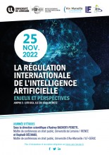 [Journée d'études] La régulation internationale de l’intelligence artificielle - Enjeux et perspectives