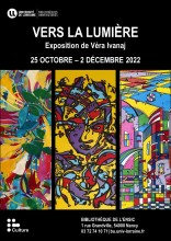 Affiche de l'expo : "Vers la lumière"