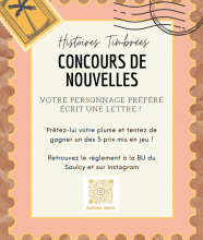 Affiche du concours d'écriture Histoires timbrées