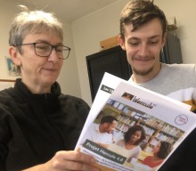 Denise Choffel, enseignante chercheuse et Benjamin Courant, ingénieur pédagogique, constituent l'équipe du projet HERCULE à l'ENSTIB