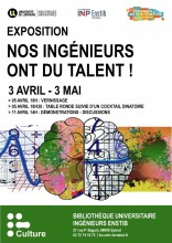 Affiche de l'Expo "Nos ingénieurs ont du talent !"