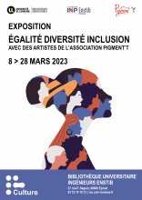 Affiche exposition Egalité Diversité Inclusion - BU ENSTIB